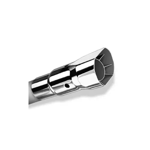 Touring Cat-Back Exhaust System 2.25in.IntoMuffler2in.Out Incl.TubingMufflerMtg.Hardware2.75in.x2.5in. Squarex6.5in. LongSingleAngle-CutIntercooledTip SingleRightRearExit