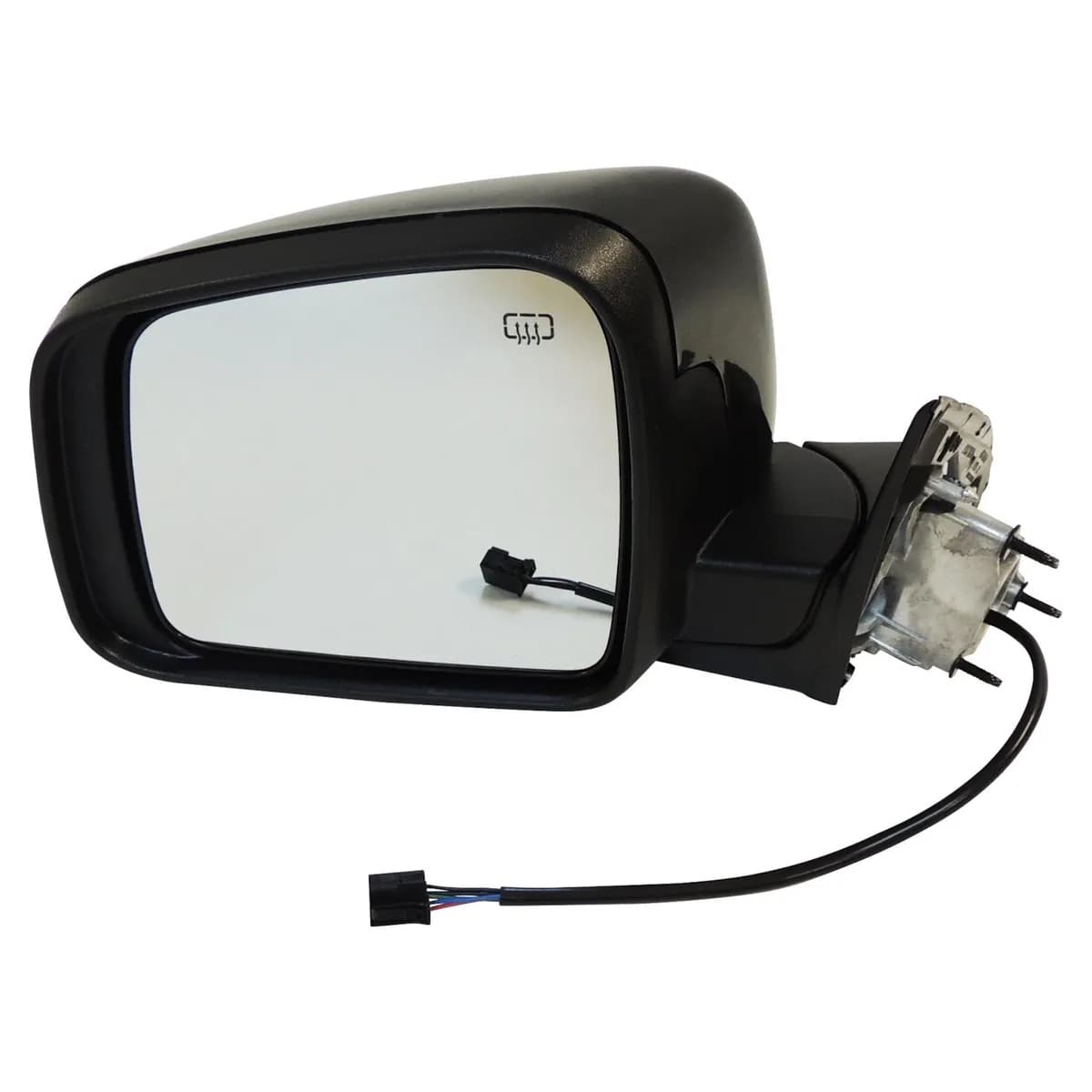 Crown Automotive Jeep Replacement 1NT49AXRAI Left Power, Heated, Manual Folding Mirror for 2011-2016 Jeep WK Grand Cherokee