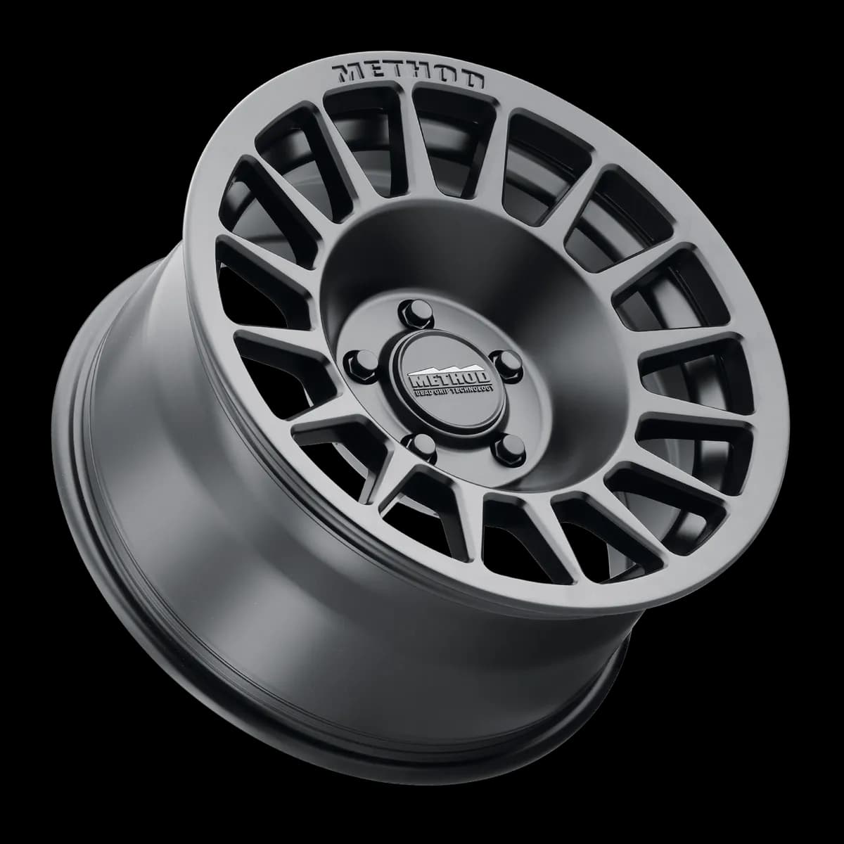 Aluminum Wheels 17x8.5 Bead Grip MR707 Bolt Pattern 5 On 100 Offset 38 Lip Size 0 Matte Black MB Method
