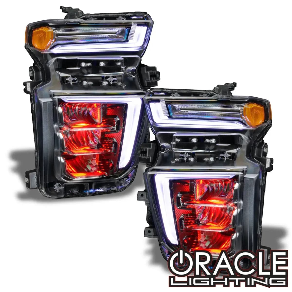 ORACLE Lighting 2020-2021 Chevrolet Silverado HD 2500 3500 ColorSHIFT RGB Headlight Demon Eye Kit