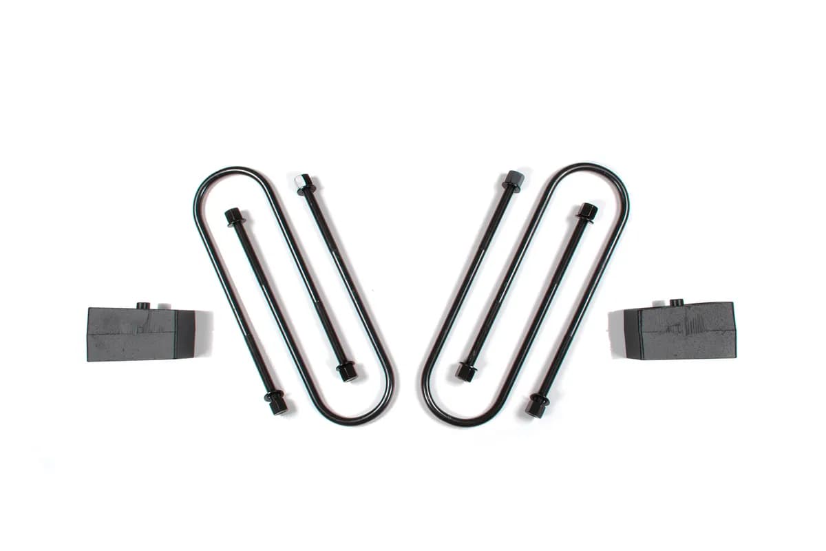 Zone Offroad ZOND1207 Zone Rear 2 Block Kit - 4in U-bolts