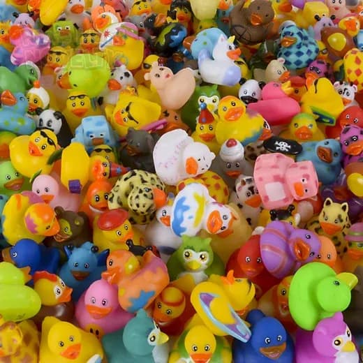 2\" Rubber Ducky Assortment 500pcs/Case