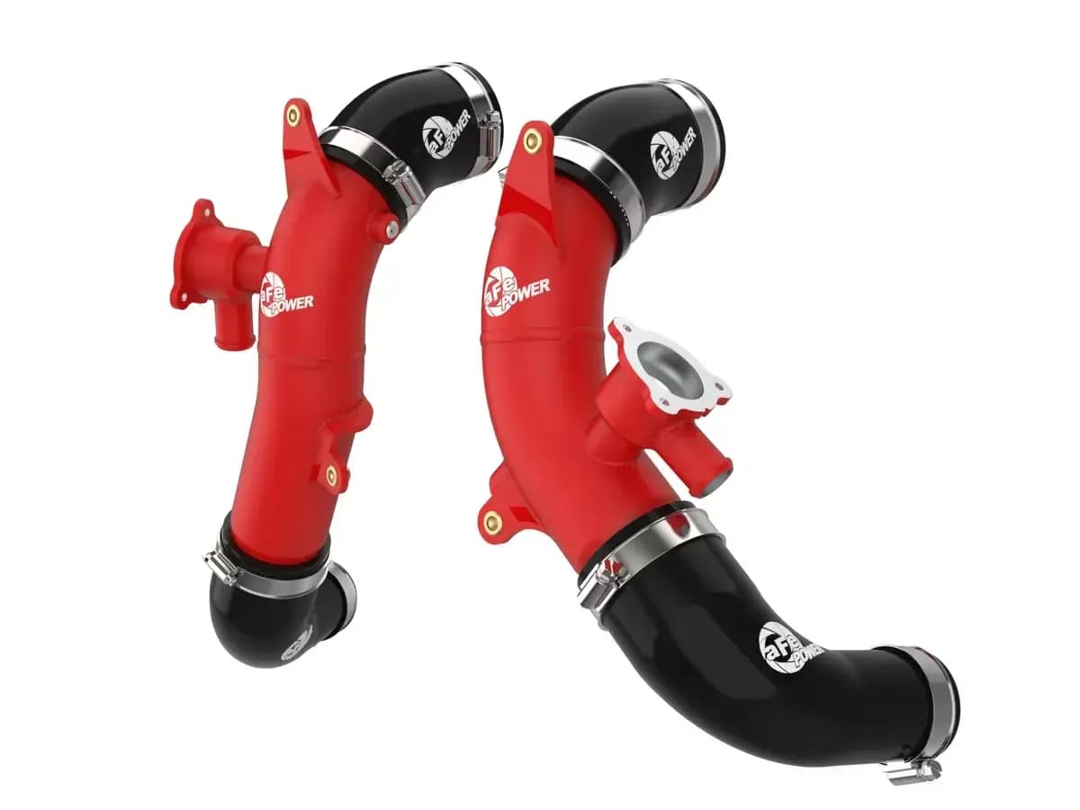 BladeRunner 2-1/2 IN Aluminum Hot Charge Pipe Red