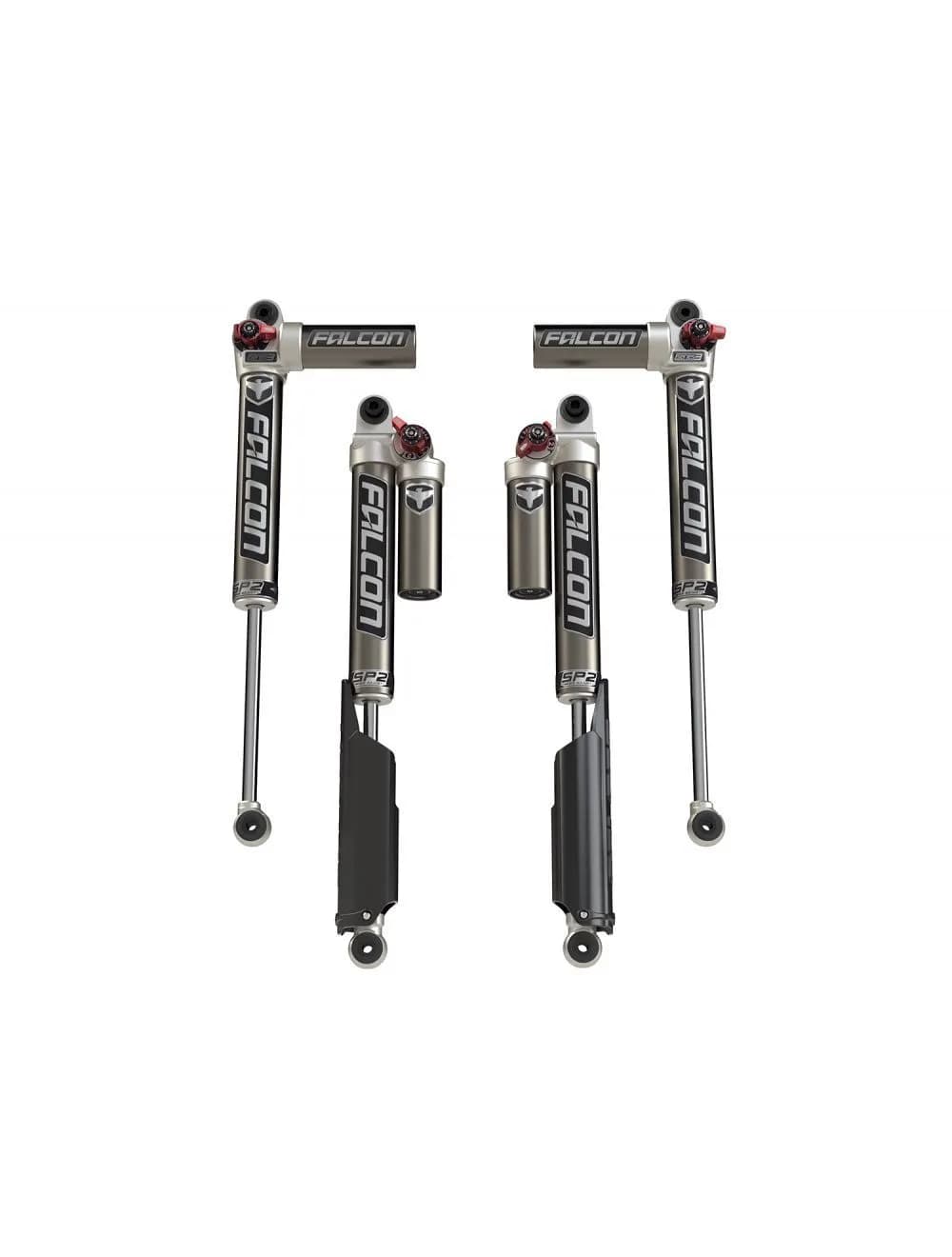 Teraflex Falcon SP2 3.3 Fast Adjust Piggyback Shocks - 2in-4.5in Lift - JL 4dr