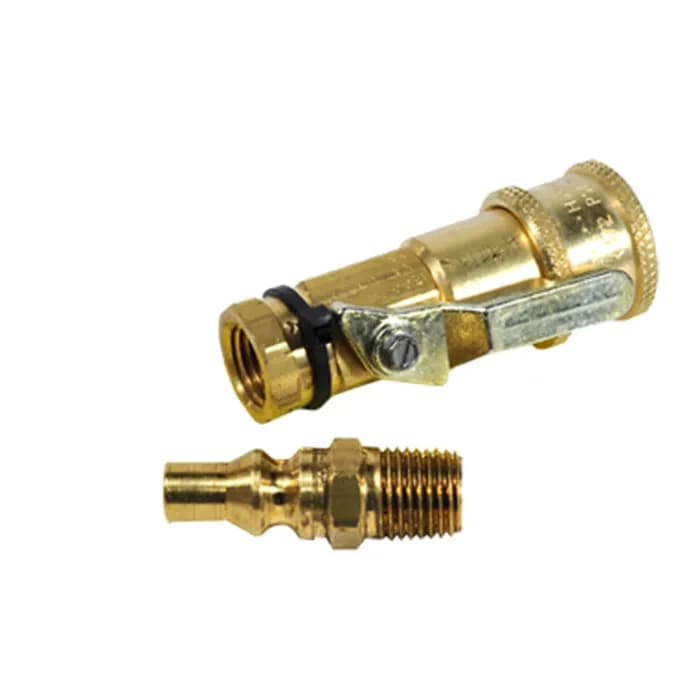 Quick Connector Kit W/Shutoff 1/4in Mpf