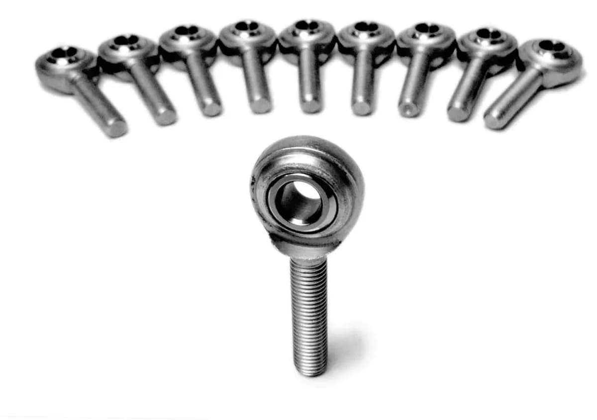 Steinjäger Inch Male Rod Ends 7/16-20 LH Steel Housing, Bronze Race 10 Pack