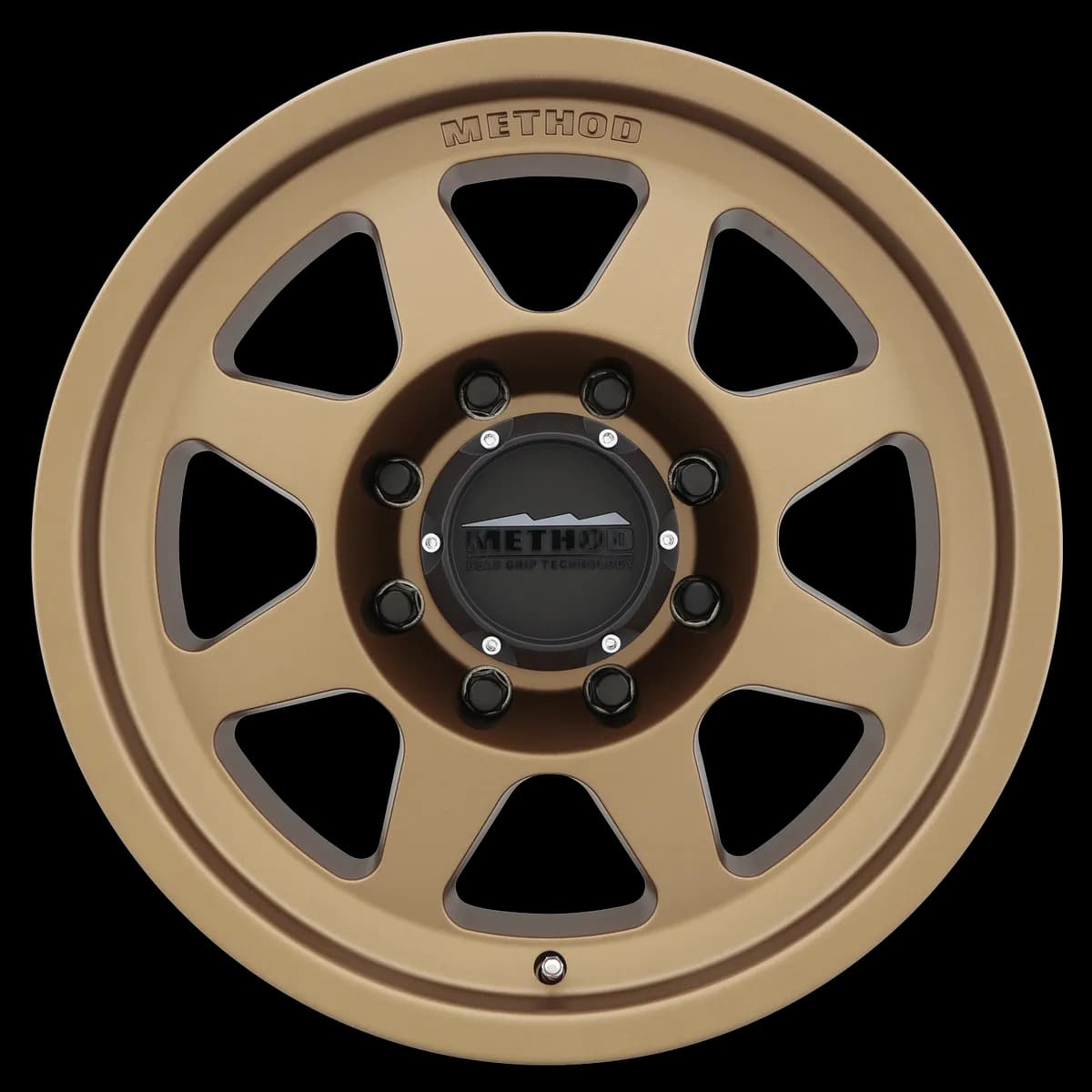 Aluminum Wheels 18x9 HD Bead Grip MR701 Bolt Pattern 8 On 165.1 Offset 18 Lip Size 1.81 Method Bronze BRZ Method