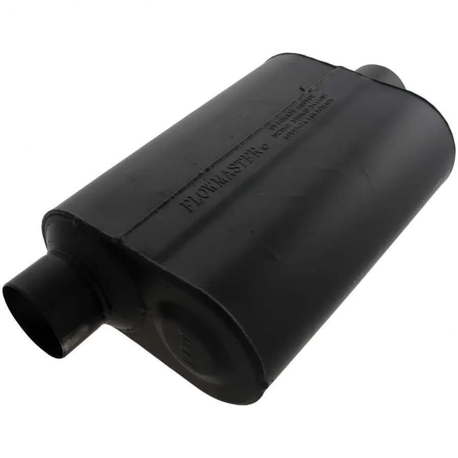 Super 40 Series Muffler 3.00in IN (O) / OUT (C): ea 16 Gauge Aluminized Steel