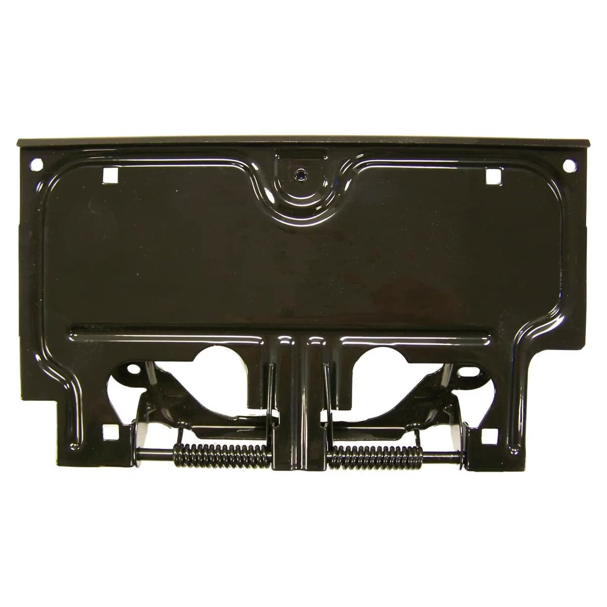 Crown Automotive Jeep Replacement 55007403 Rear License Plate Bracket for Jeep YJ Wrangler, Black, Includes Springs and Pin