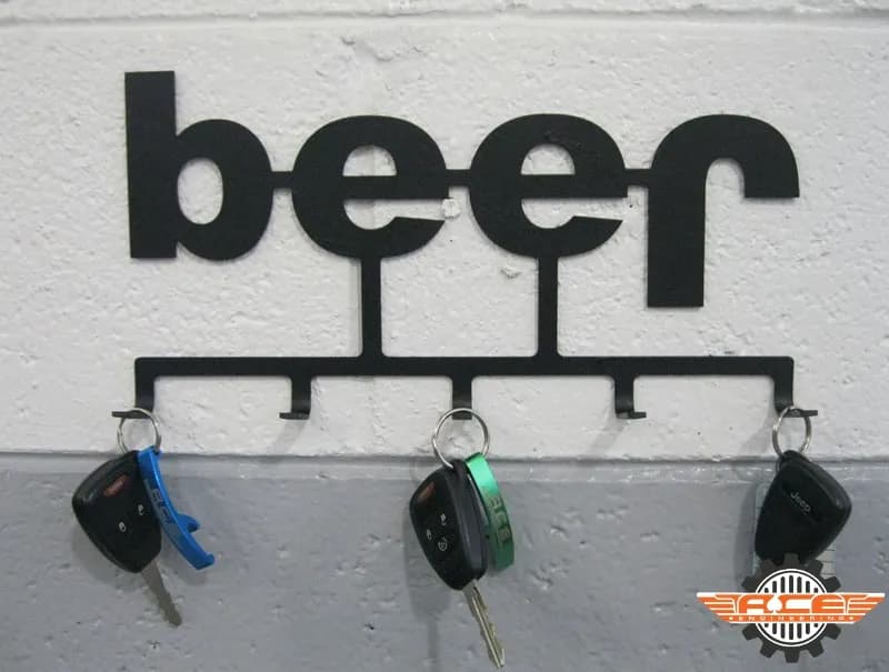 Steinjäger Beer Key Holder Texturized Black