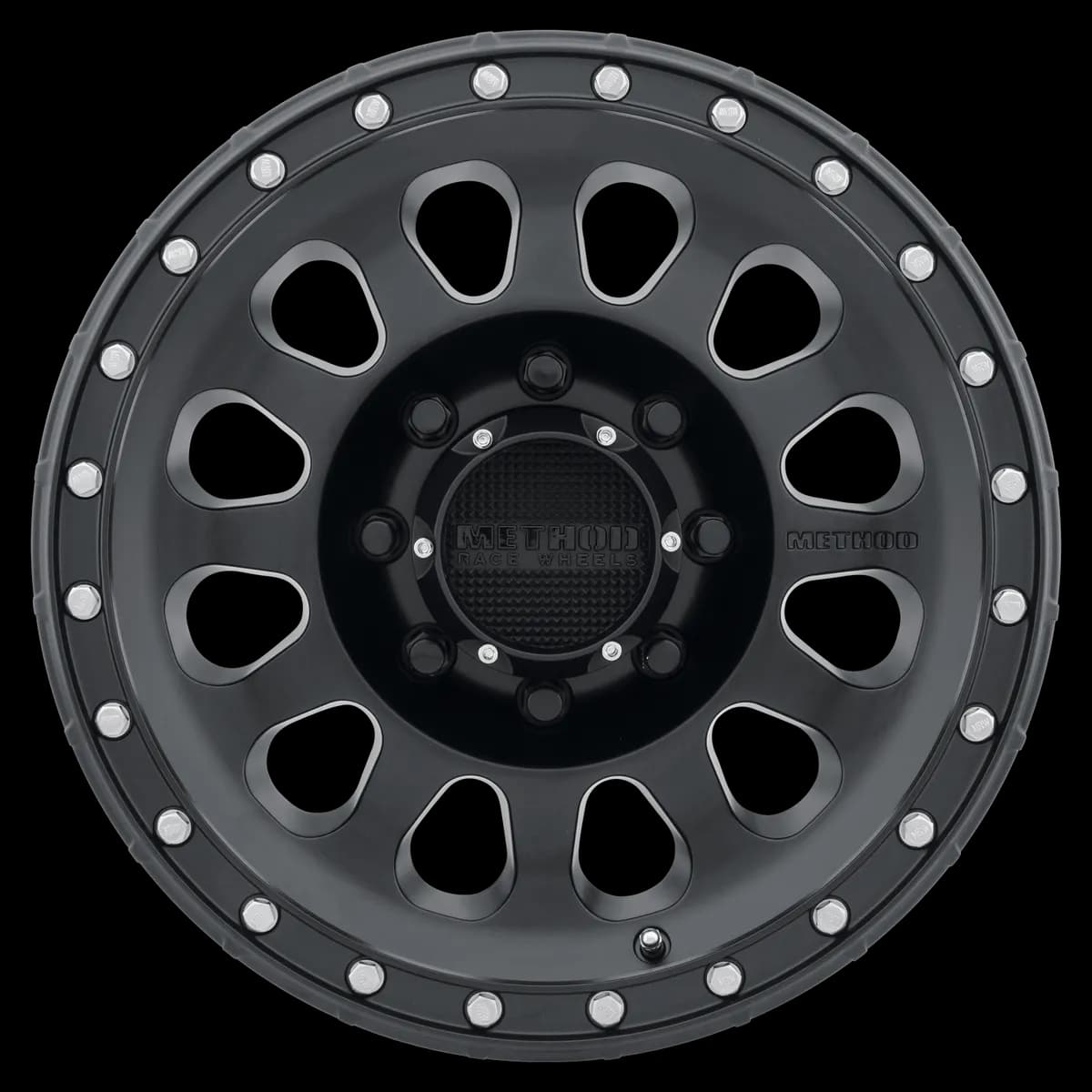 Aluminum Wheels 18x9 MR315 Bolt Pattern 8 On 165.1 Offset 18 Lip Size 1.65 Matte Black MB Method
