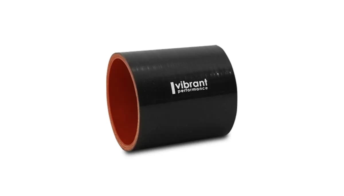 Straight Hose Coupler; 3.75 in. ID; 3 in. Length; 21 PSI Maximum Operating Pressure; 0.2 in. Wall Thickness; Gloss Black;