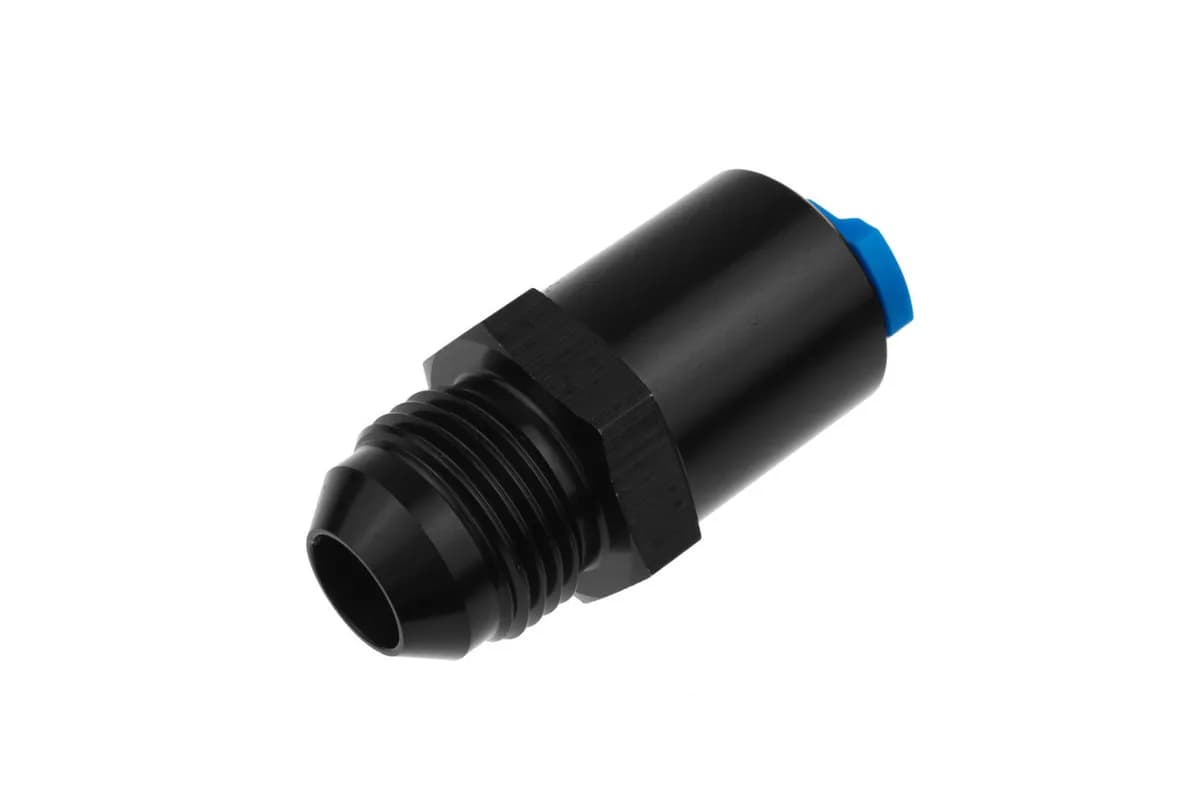 6an Male to 5/16 (Hard Tube) SAE Quickdisconnect Female Black