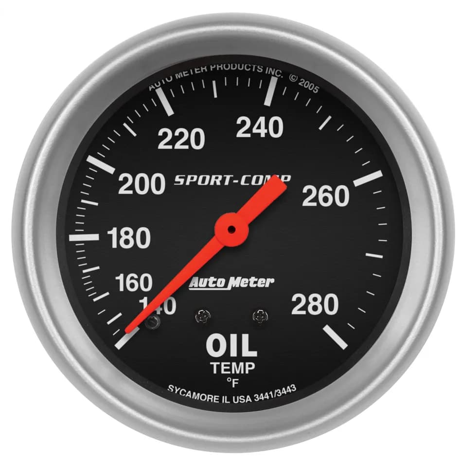 2-5/8in. Oil Temperature; 140-280 f; Sport-Comp