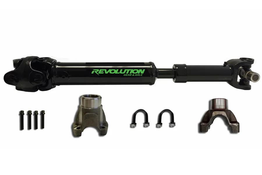 Jeep Wrangler JK Rear 1310 CV Driveshaft 2 Door with Pinion Yoke Revolution Gear