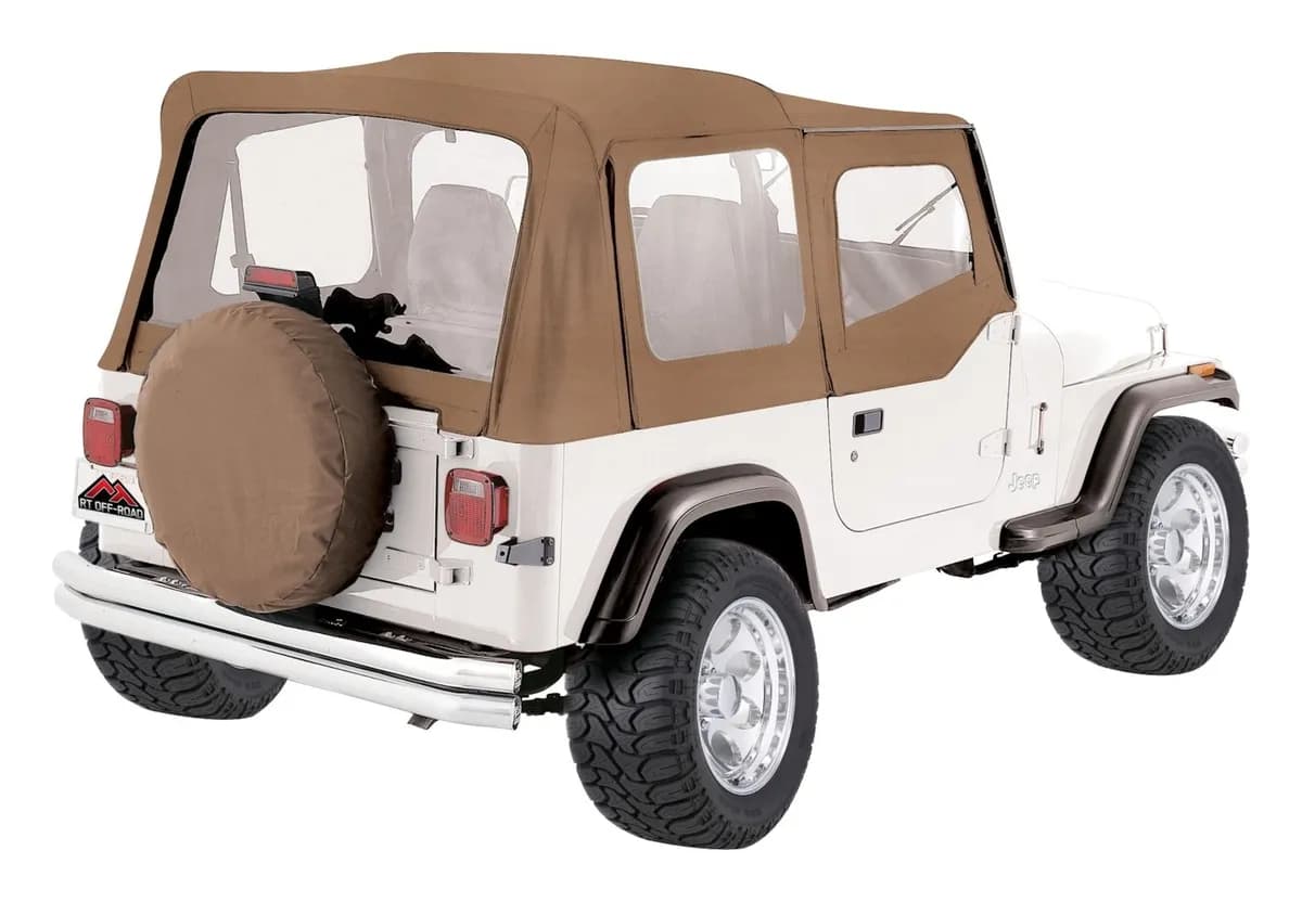 1987-1995 Wrangler YJ w/ Half Steel Doors; Spice; Includes door skins & windows; Replaces factory top & skins