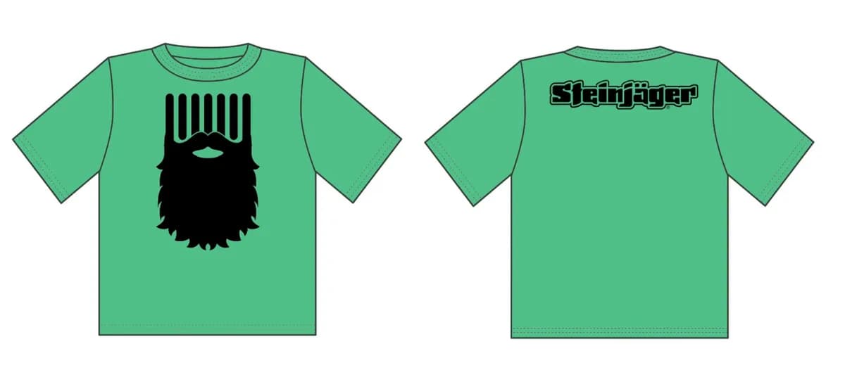 Steinjäger Antique Irish Green Shirts The Beard Size M
