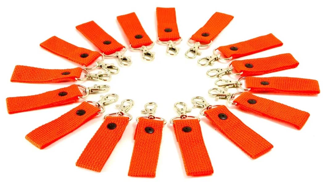 Steinjäger Orange Key Chain Fobs 16 Pack