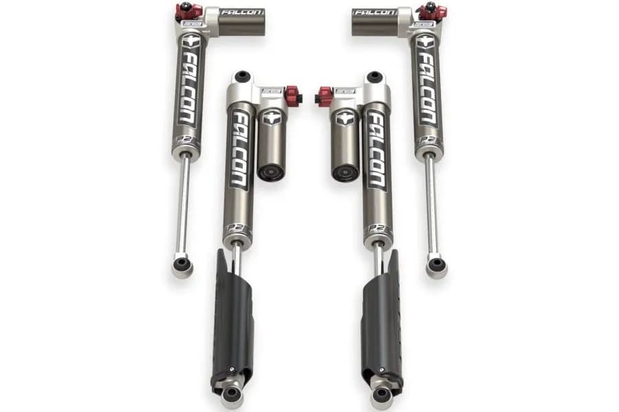 Teraflex Falcon SP2 3.3 Fast Adjust Piggyback Long-Travel Shock Kit - 3.5-4.5in Lift - JT Diesel