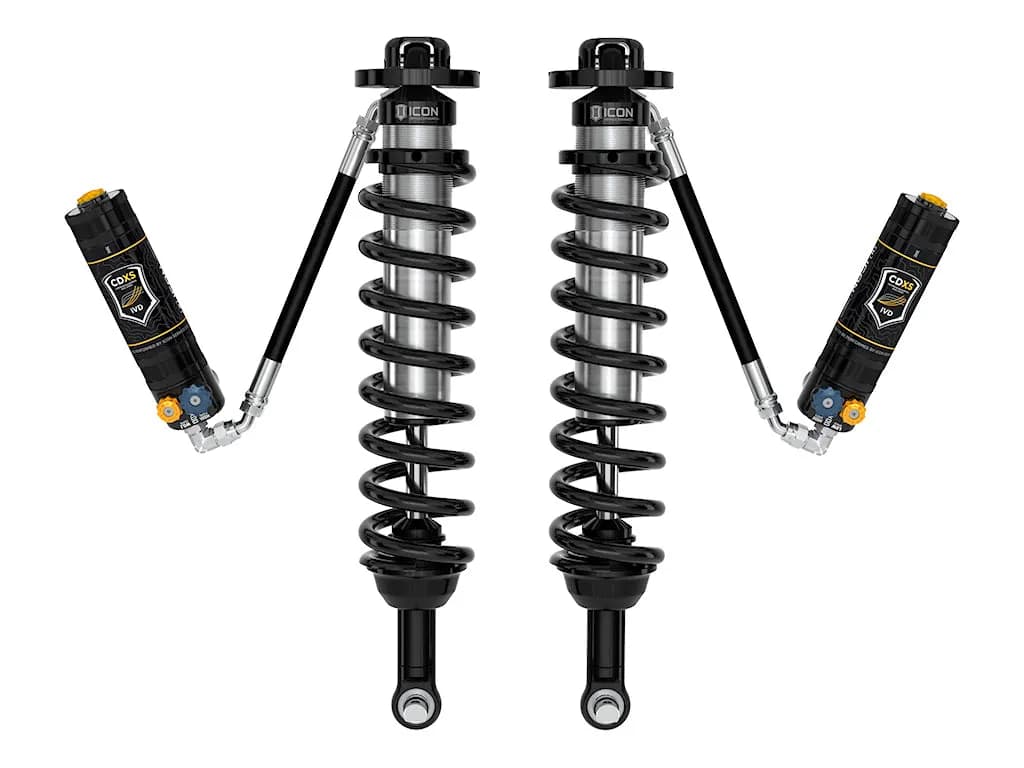 ICON 2021-2026 Ford Bronco, Front, 1.5-4โ Lift, V.S. 2.5 Series Coilover Kit, Remote Reservoir w/ CDXS, Pair