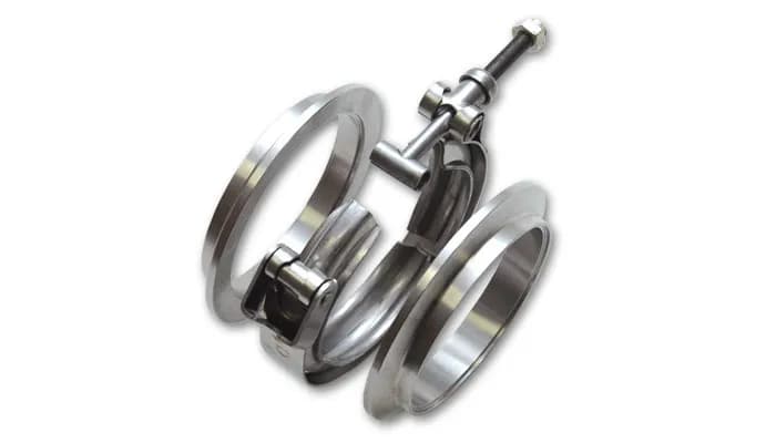 V-Band Flange Assembly; 2.25 in. OD Tubing; 2.8125 in. Flange OD; 304 Stainless Steel;
