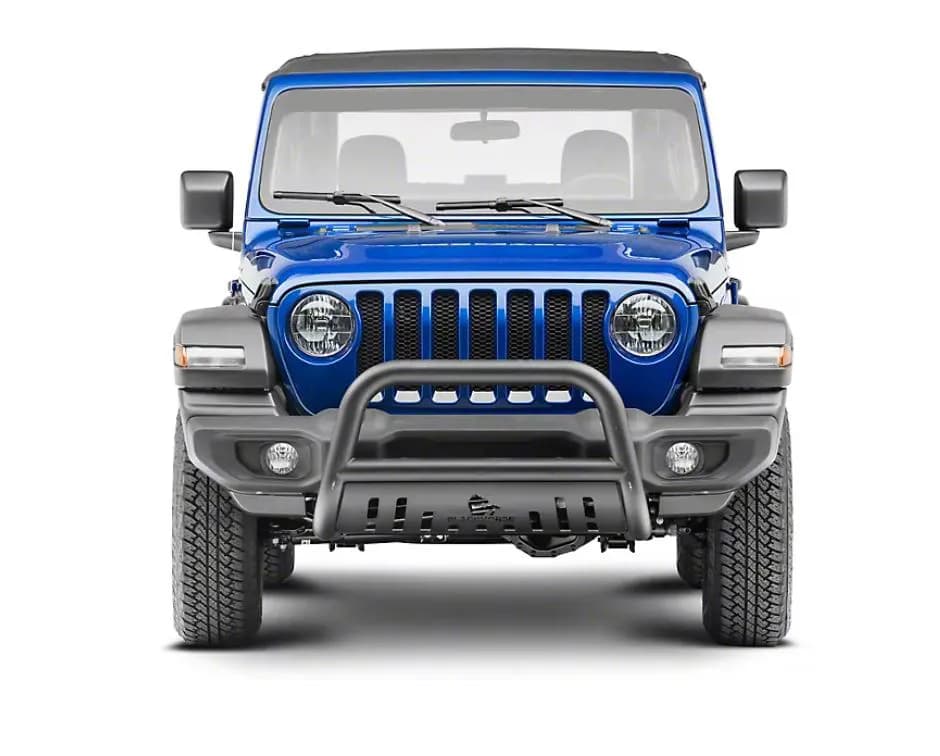 20c Gladiator /18c Wrangler JL Bull Bar w Skid Plate Black