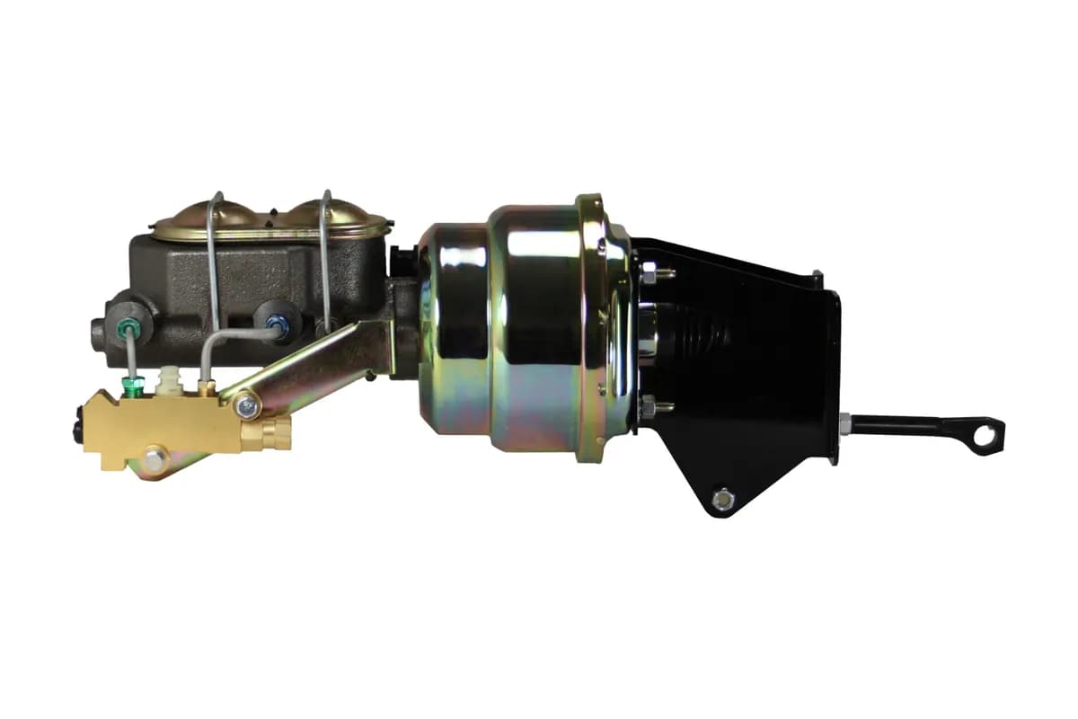LEED Brakes 7 inch dual power booster, 1 inch bore master disc/disc (Zinc)