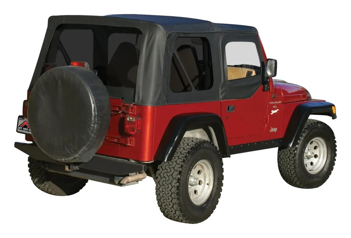 1997-2006 Wrangler TJ Black Diamond; includes tinted windows and upper door skins as well as support rods to allow better water run off