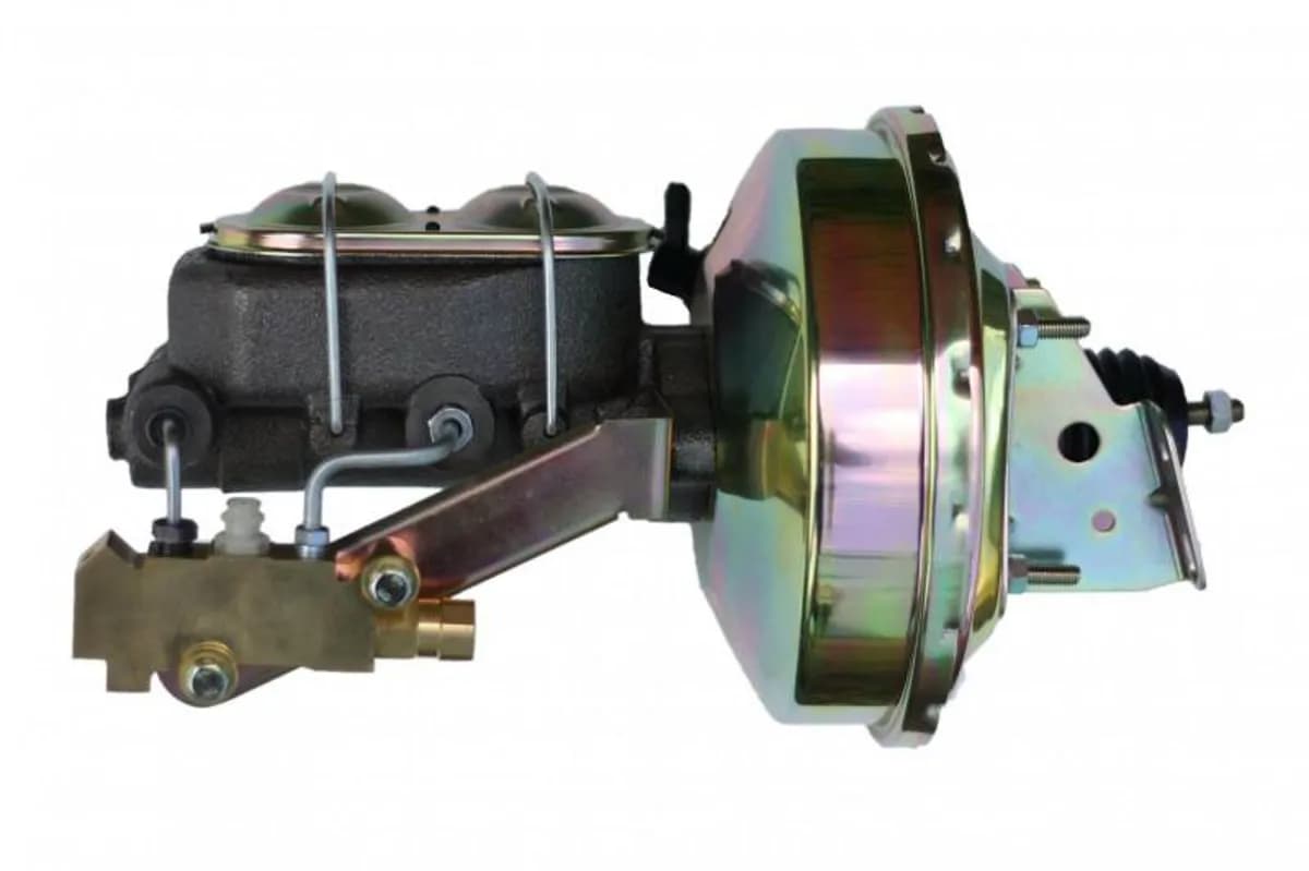 Leed Brakes 1E1A3 9 inch power booster, 1-1/8 inch bore master disc/disc (Zinc)