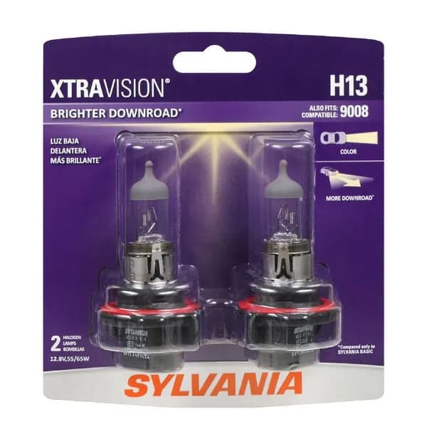 Sylvania H13 Xtravision Headlight Bulb Pair