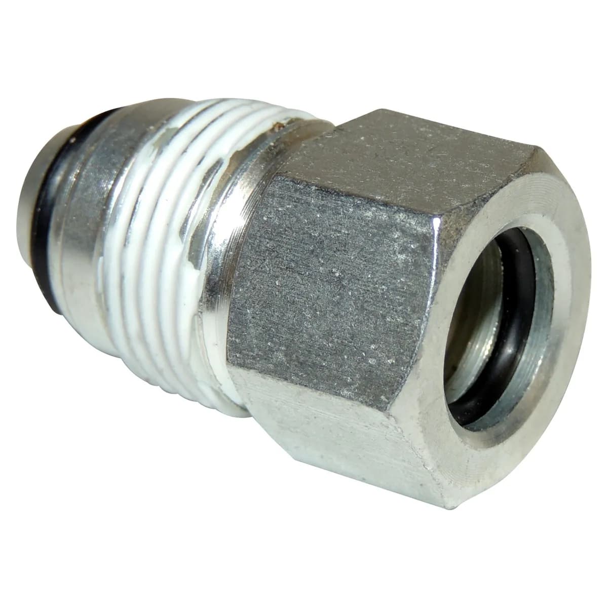 Quick Disconnect Fitting Jeep Dodge 2001-2004 WJ Grand Cherokee w 4.7L Engine At Hydraulic Fan 2001-2004 WG Europe Grand Cherokee w 4.7L Engine At Hydraulic Fan 2004-2006 DR Ram 1500 w 8.3L Engine Power Steering Quick Disconnect Fitting At Pow