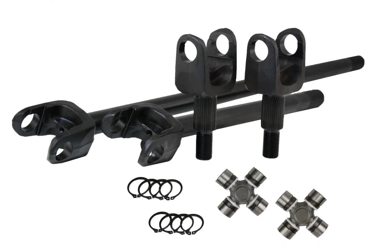 Dana 30 TJ/XJ/ZJ 27 Spline 4340 Chromoly USA Made Front Axle Kit Revolution Gear