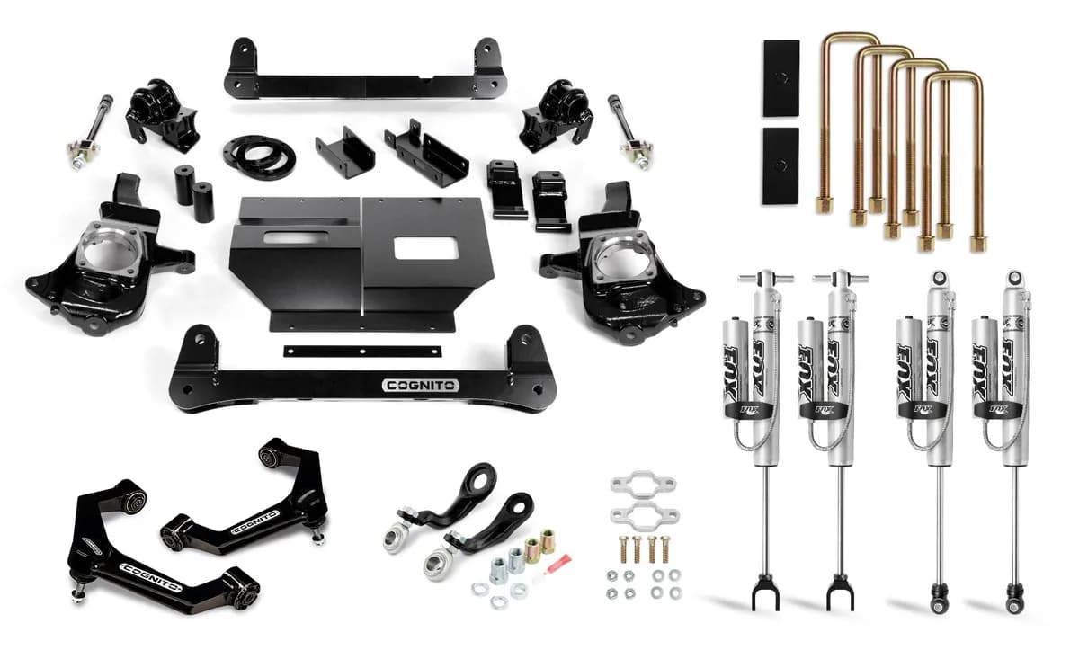 Cognito 4-Inch Performance Lift Kit with Fox PSRR 2.0 Shocks for 11-19 Silverado Sierra 2500 3500 2WD 4WD