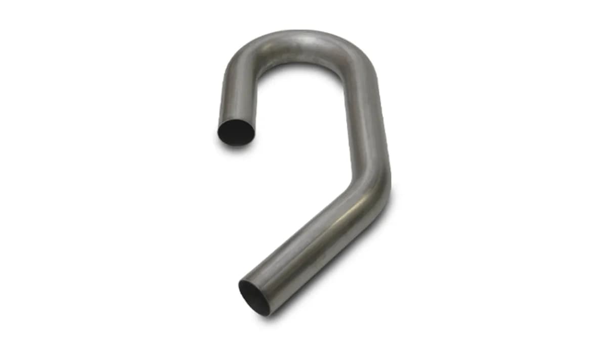 Stainless Steel U-J Tubing; 4 in. OD; 6 in. Centerline Radius; 7.5 in. Leg Length 1; 8.5 in. Leg Length 2; 10 in. Length 3; 304 Stainless Steel;