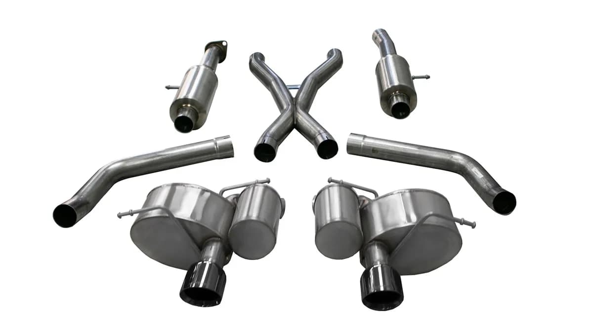 Xtreme, Sport / 2.75 in Cat-Back 4.5 in Single Tips | 2012-2021 Grand Cherokee SRT 6.4L (21058, 14466)