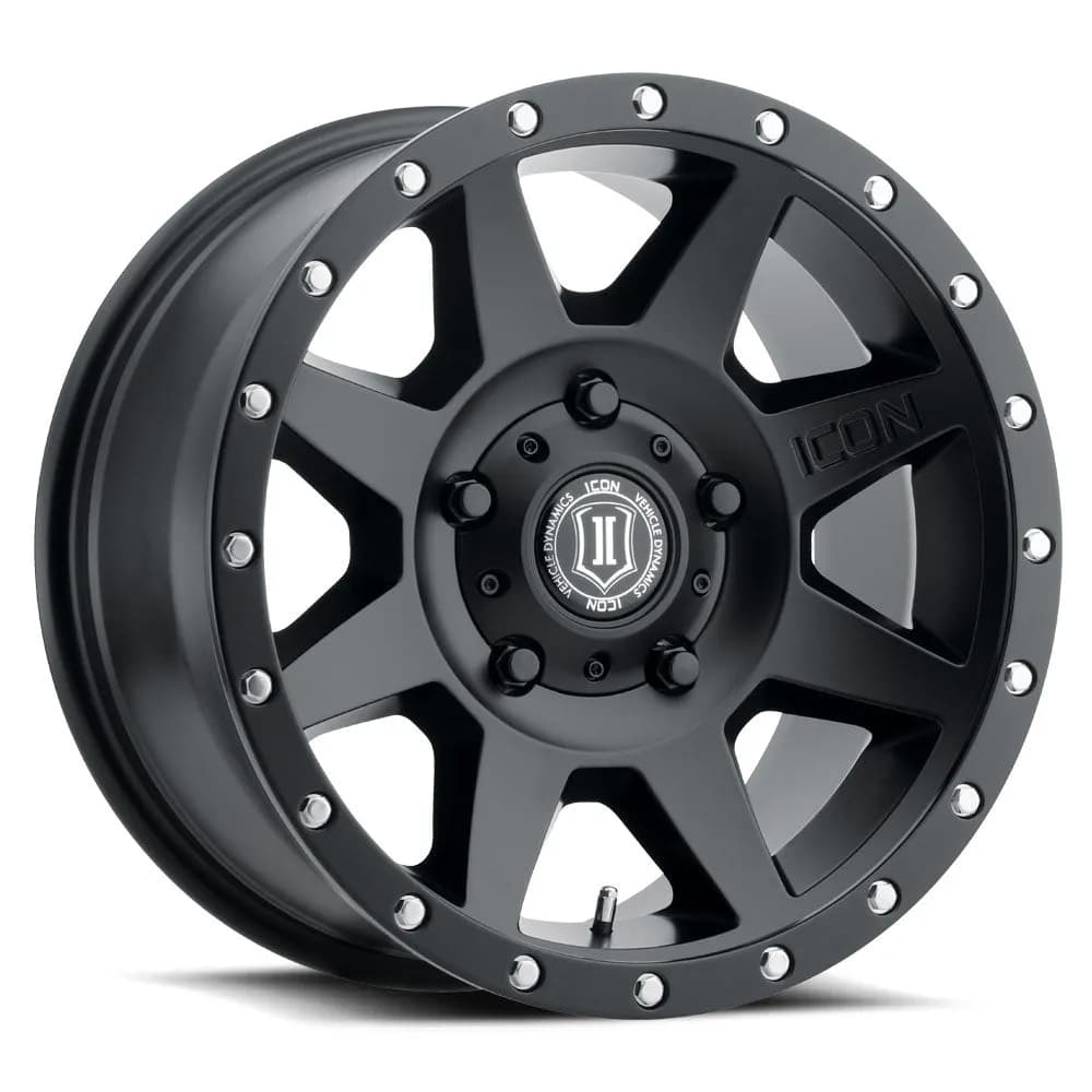 Icon Alloys Rebound Sat Blk 18 x 9/5 x 150/25mm/6in bs