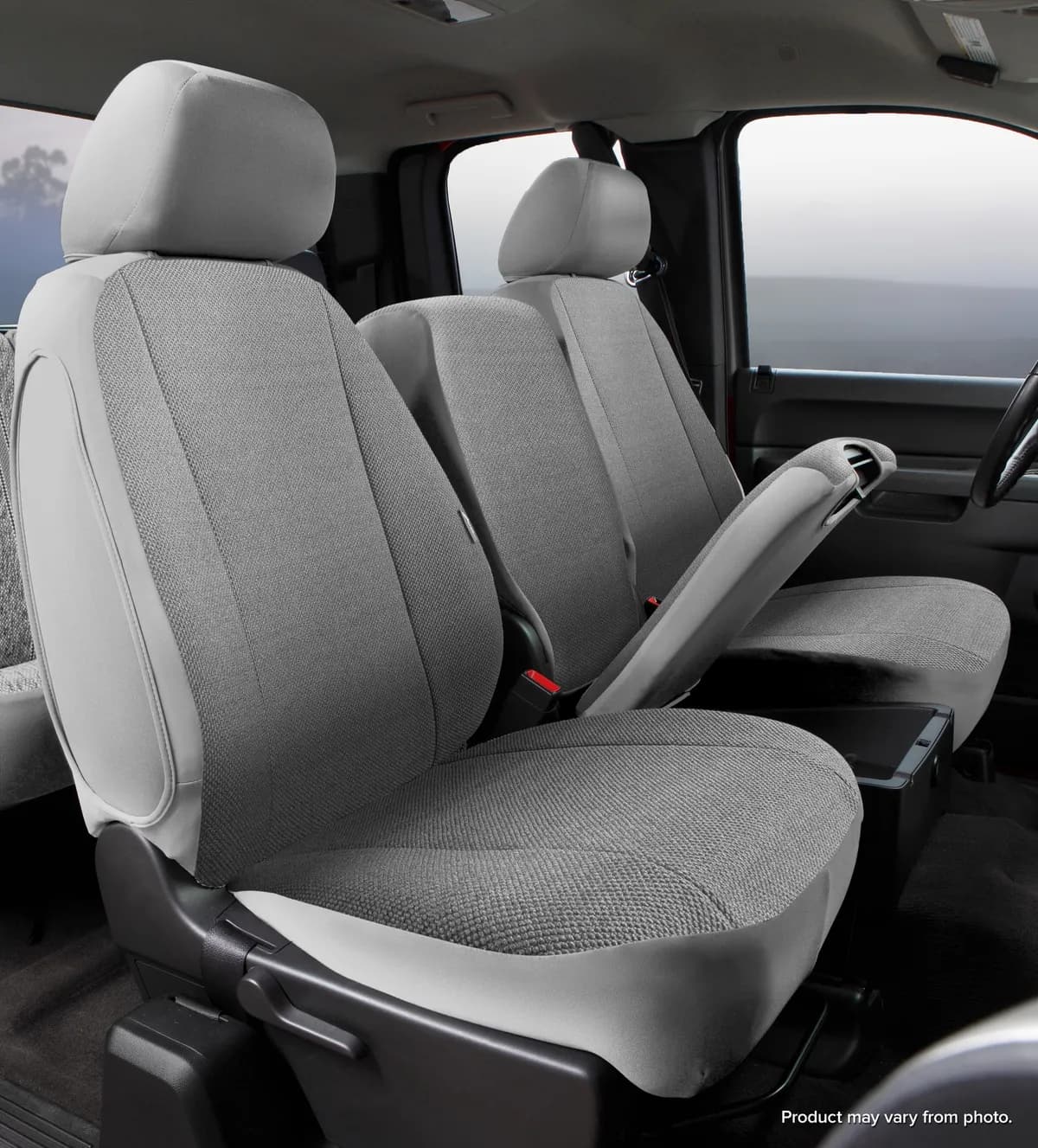 Wrangler™ Solid Seat Cover; Saddle Blanket; Black; Split Seat; 40/20/40; Built In Cntr Seat Belt/Side AirBag; Cntr Armrest w/o Storage; Cntr Cushion; Adj. Headrest;