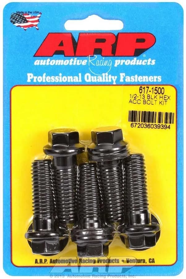 12-13 x 1.500 hex black oxide bolts