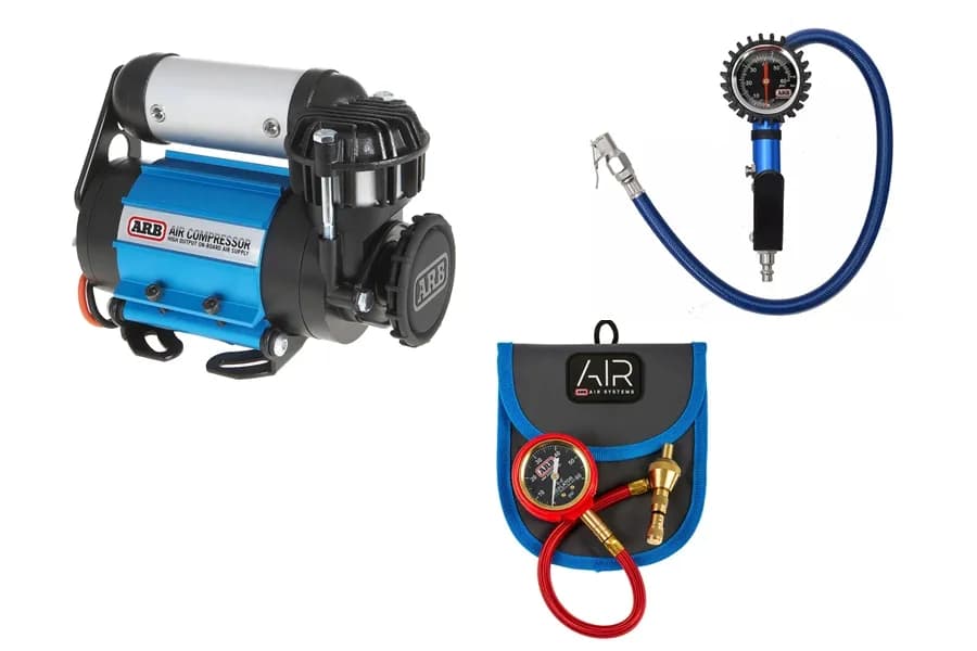ARB Single Compressor w/ Analog Inflator and Deflator Gauges Package
