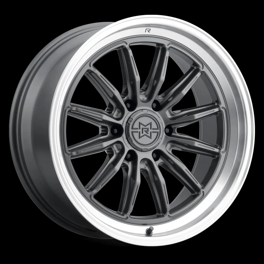 MR803 20x12 -40mm Offset 6x135 87mm Centerbore Gloss Titanium - Machined Lip