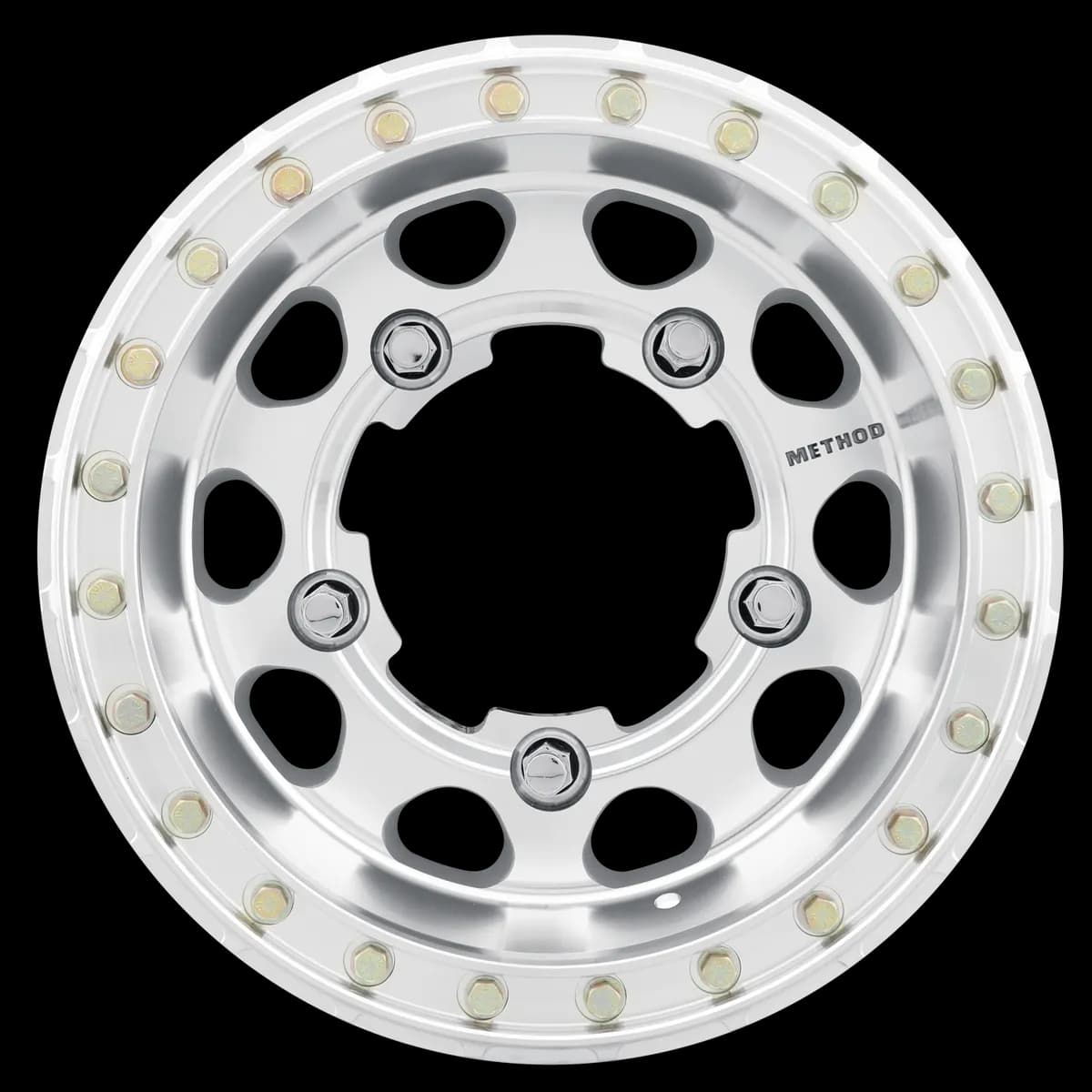 Aluminum Wheels 15x7 Buggy Beadlock MR103 Bolt Pattern 5 On 205 Offset -45 Lip Size 3.27 Raw Machined Method
