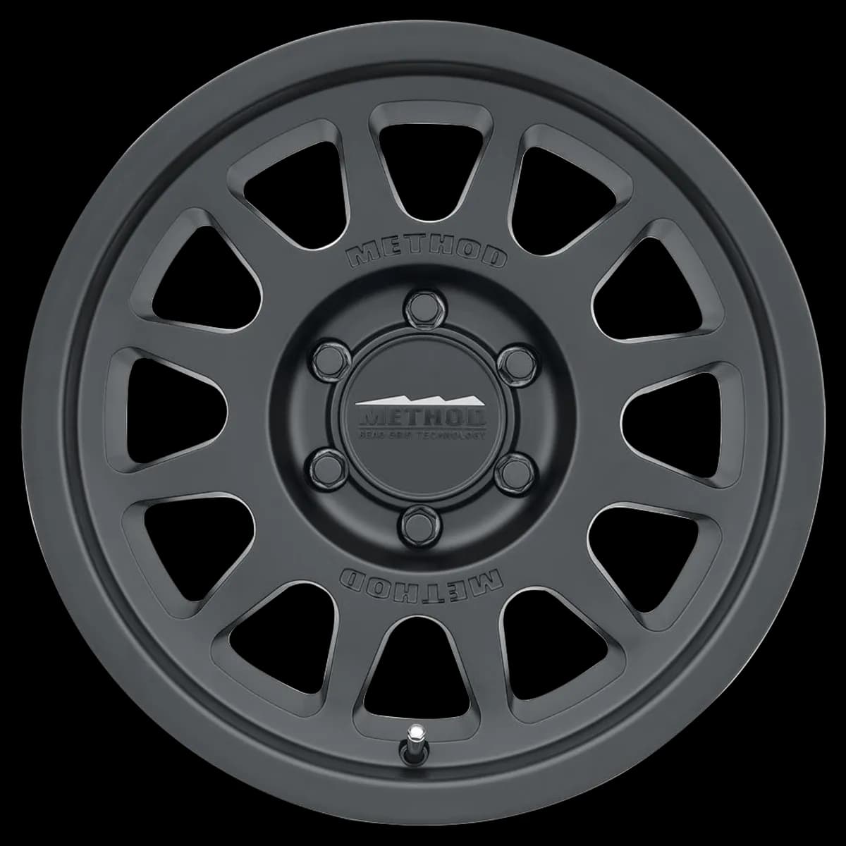 Aluminum Wheels 17x7.5 Bead Grip MR703 Bolt Pattern 6 On 130 Offset 50 Lip Size 0.87 Matte Black MB Method