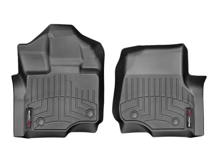 BlackFrontFloorLinerVinylFloorsFordF-1502015SuperCrewandSuperCabFitsVehicleswithVinylFloors