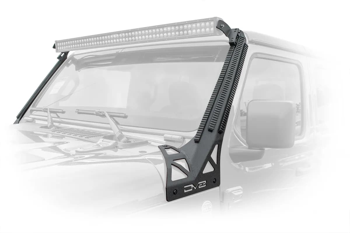 2018-2026 Jeep Wrangler JL & Gladiator JT A-Pillar Mounted Rail System