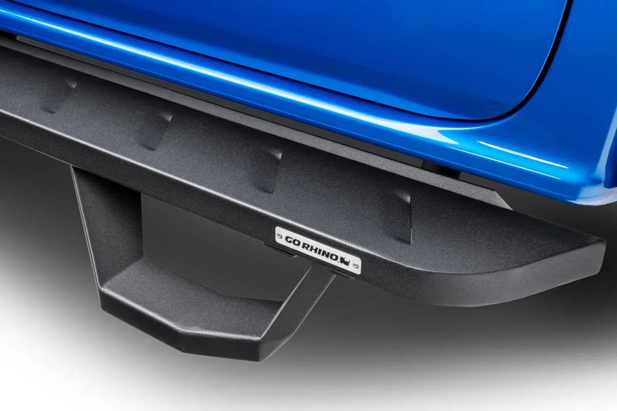 Go Rhino - 6340588020PC - RB10 Running Boards With Mounting Brackets & 2 Pairs of Drop Steps Kit - Textured Black