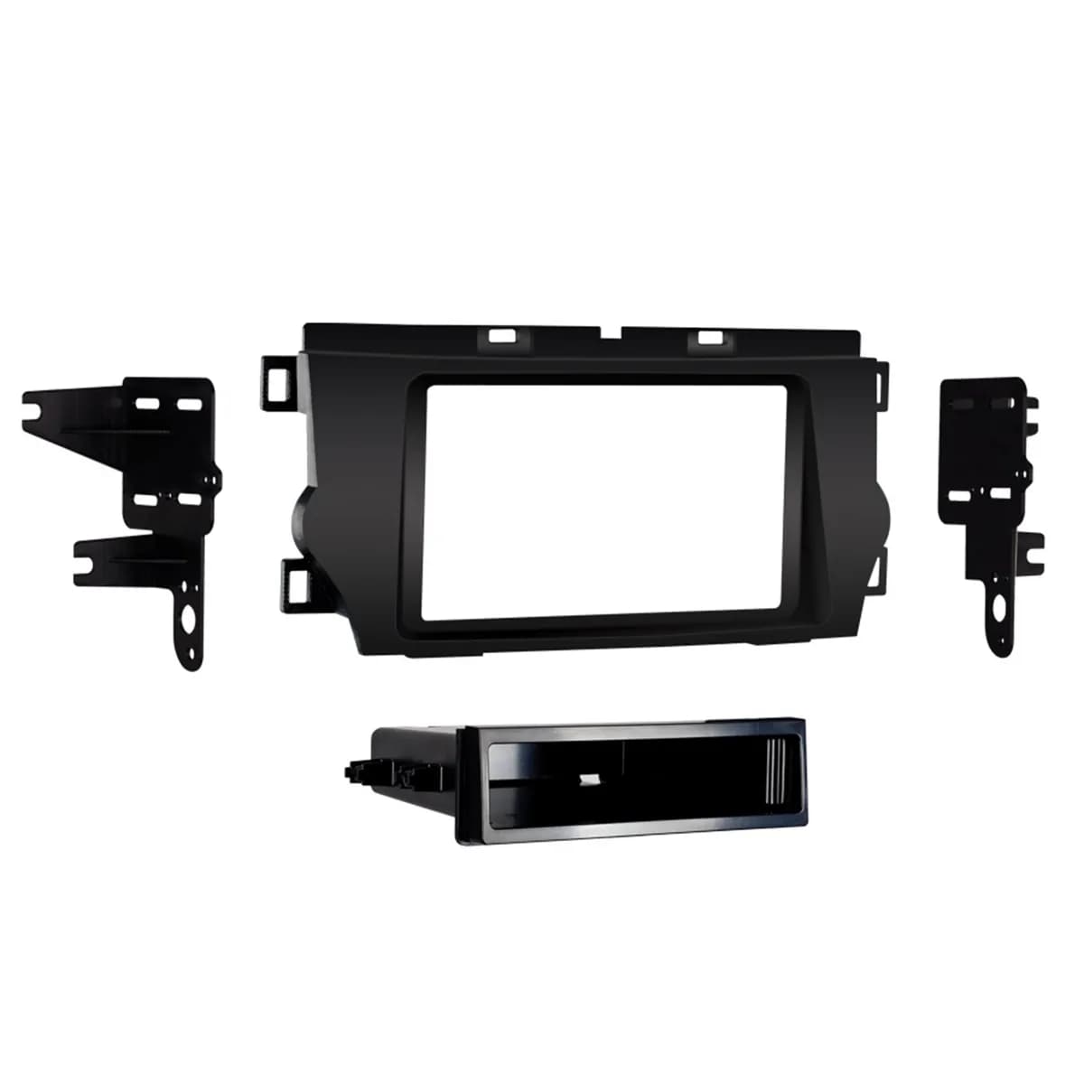 Custom Fit Mounting Kit; Iso Din W/Pocket or Double Din Radio Provision; Incl.: Radio Trim Panel/Radio Brackets/Pocket/Clips/Screws;