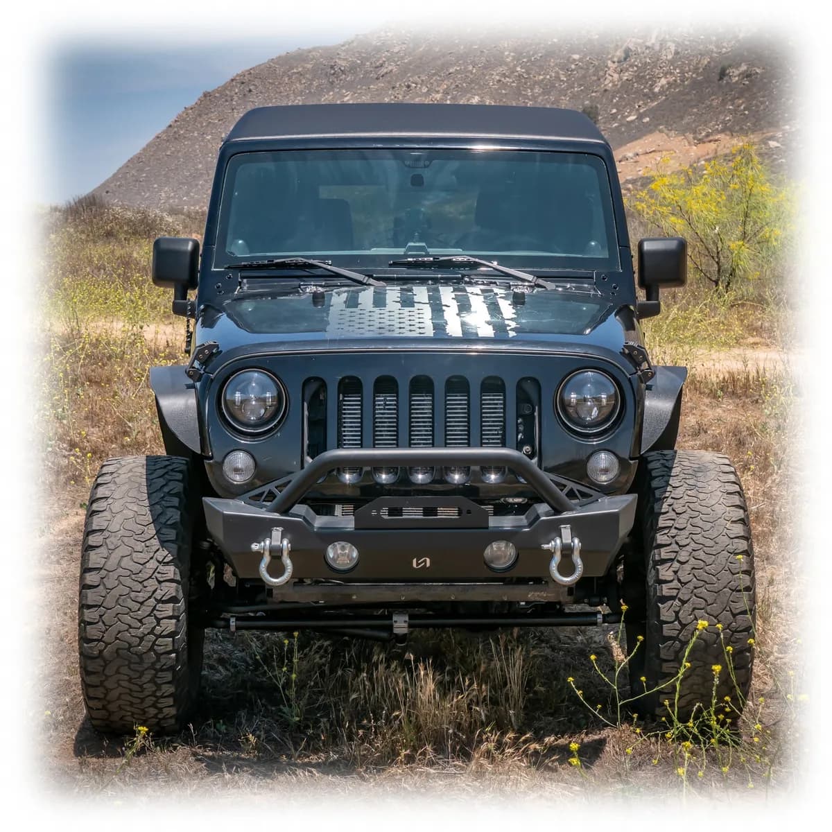 Jeep JK 2-Door Safari Style Hard Top | 2007–2018 - Textured Black / Standard Headliner