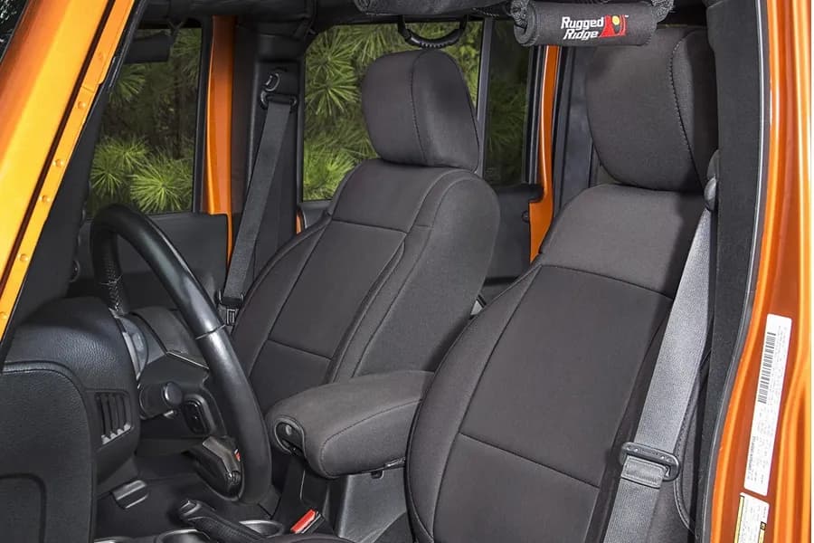 Seat Cover Kit Black; 1118 Jeep Wrangler JK 2 Door