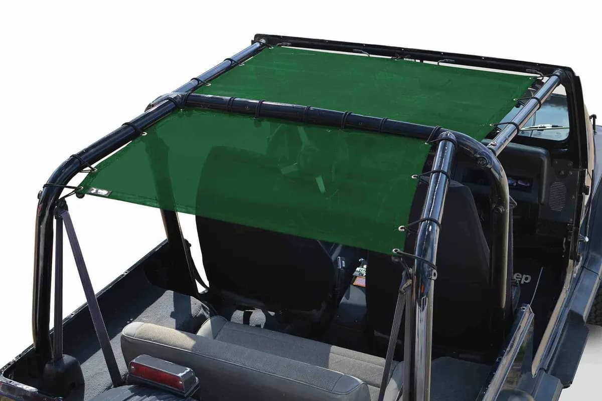 SteinjÃ¤ger Tops and Covers Wrangler YJ 1987-1995 Fabric Teddy Green Rear Seats Only
