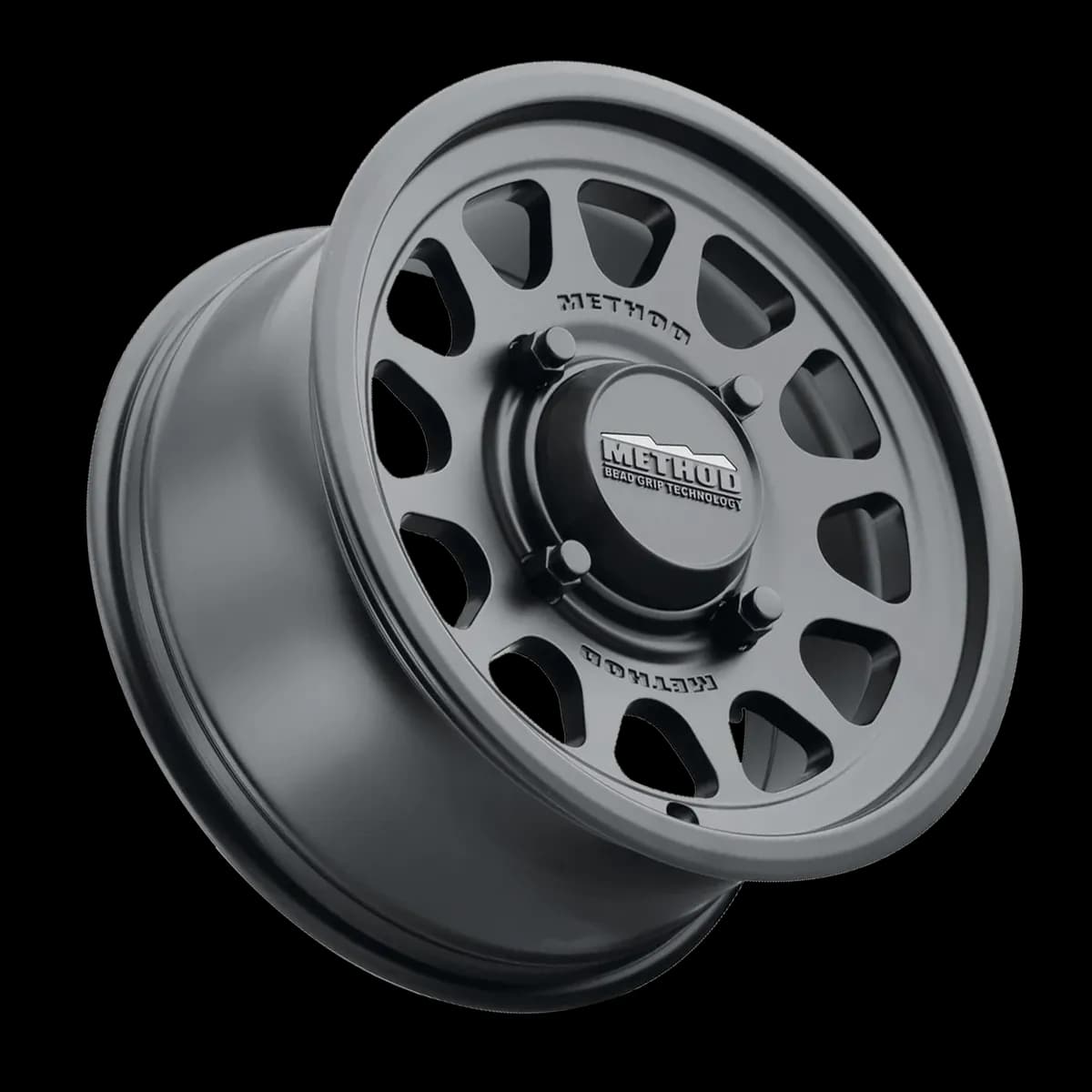 Aluminum Wheels 15x7 MR414 Bead Grip UTV Bolt Pattern 4 On 156 Offset 38 Lip Size 0.79 Matte Black MB Method
